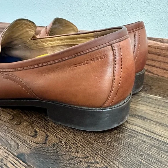 Men's Cole Haan Hawthorne Penny Loafers brown leather size 11 - Picture 4 of 6
